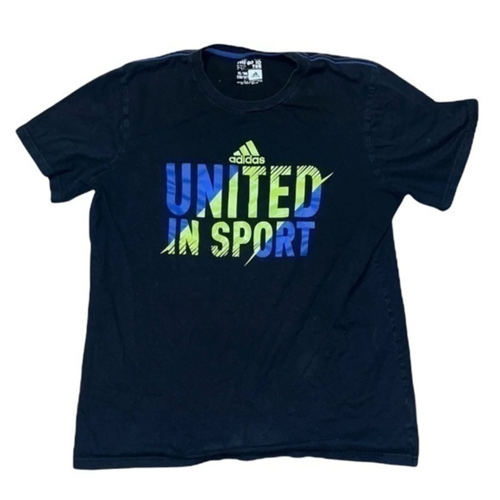 Adidas The Go To Tee United in Sport black and blue
